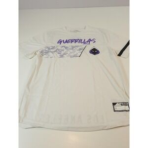 Los Angeles Guerrillas Shirt Mens Large White Purple Call of Duty Esports Kit